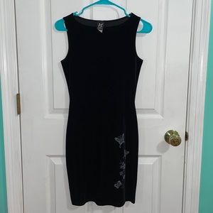 SOLD ELSEWHERE Vintage Velvet Butterfly Dress
